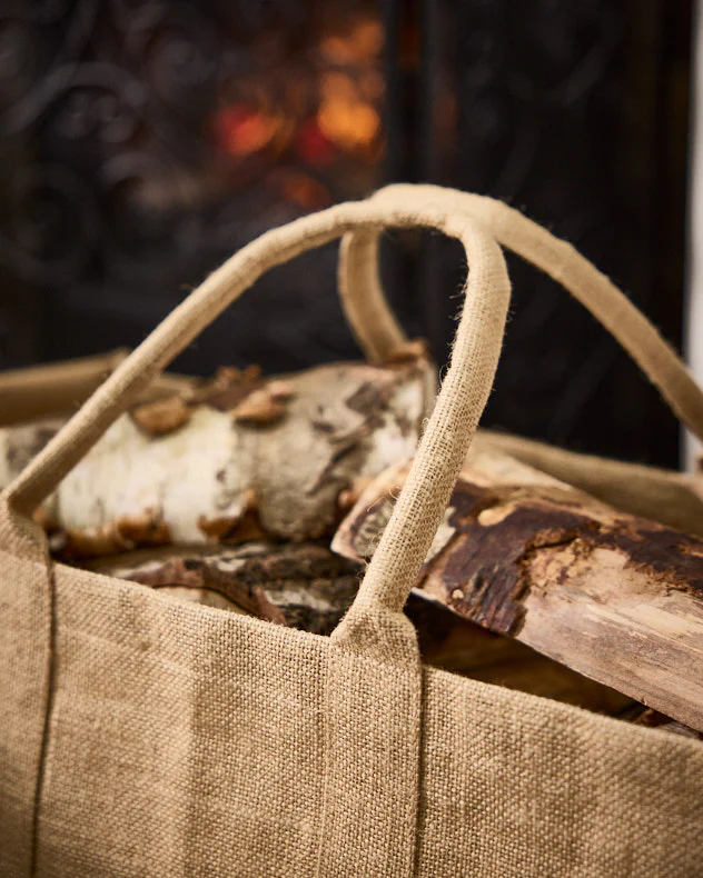 Natural Deer Jute Log Carrier - Image 3