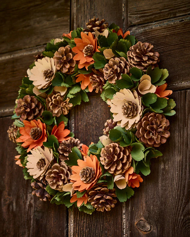 Wood Floral and Pine Centrepiece - Image 2