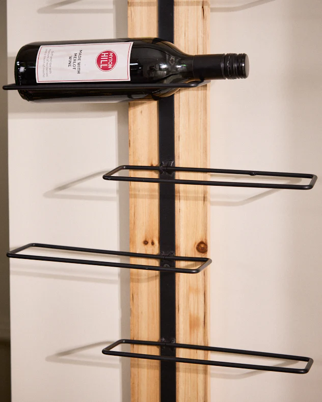 Wooden 8 Bottle Wine Rack - Image 4