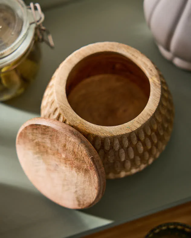 Wooden Box with Lid - Image 4