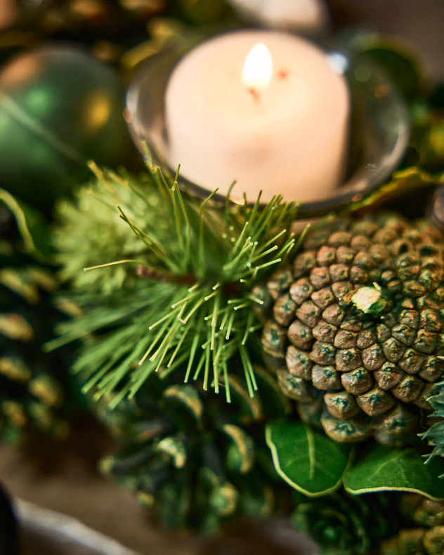 Woodland Green Triple Tealight Holder - Image 4