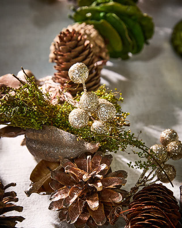 Woodland Walk Natural Christmas Garland - 120cm - Image 3
