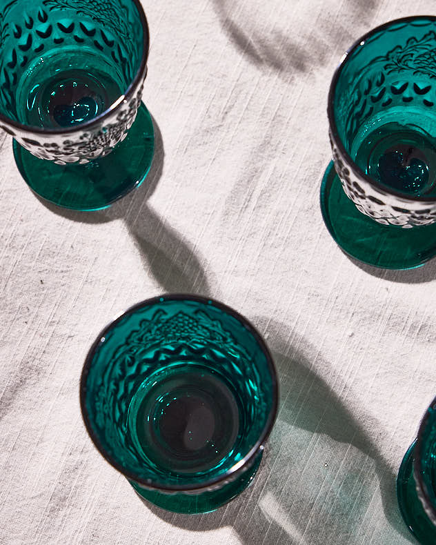 Zafra Teal Wine Glass - Image 5