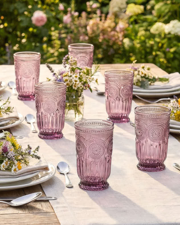Zamora Purple Highball Tumbler - Image 4
