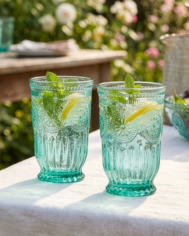 Zamora Turquoise Highball Tumbler - Image 7